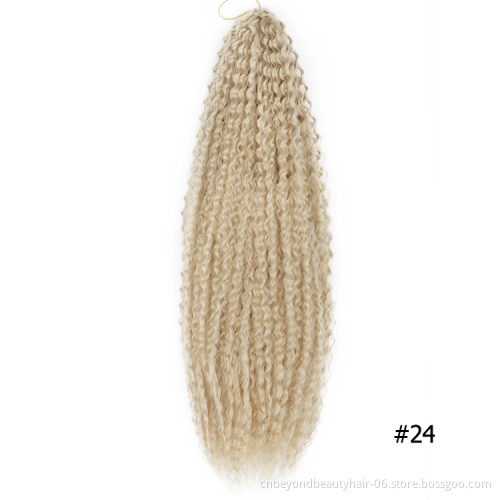 Aliexpress Hot selling Afro Curls Yaki Kinky Curly Crochet Braiding Hair Extensions Marly Hair for Russia